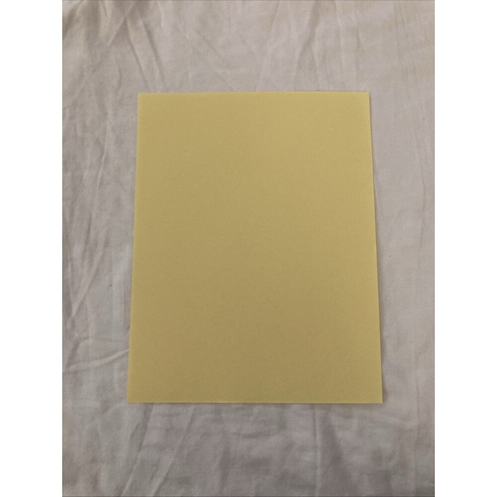 Unbranded 11”x8.5” Copier Paper | Light Yellow | 1 Sheet Only